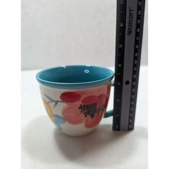 Large Pioneer Woman Floral Coffee Tea Mug Cups Lot Of Two - Picture 5 of 6